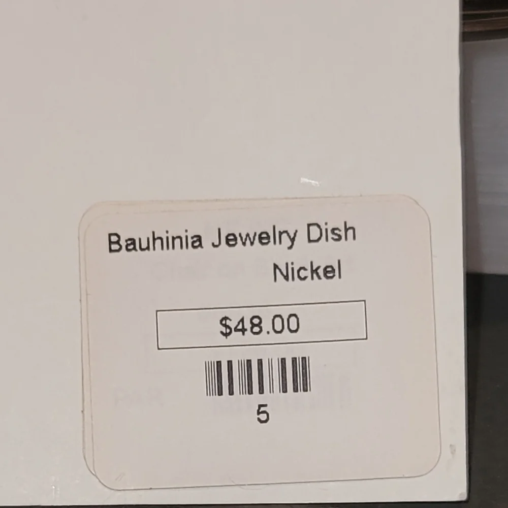 Bauhunia Jewelry Dish Choose Nickel or Brass